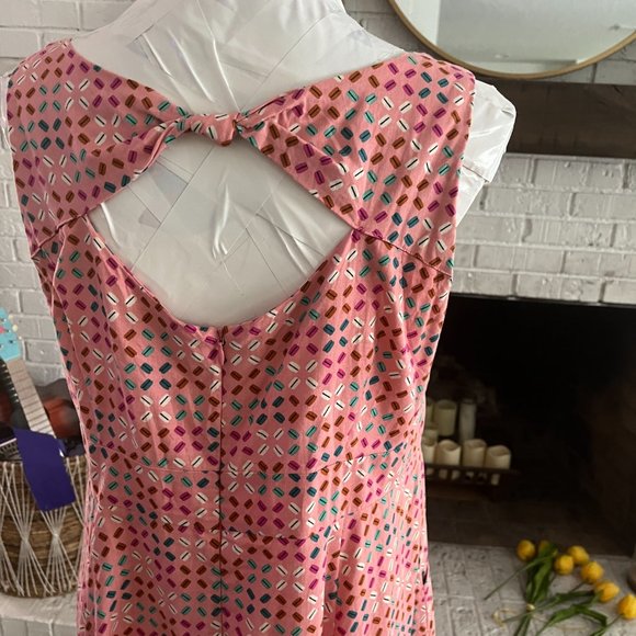 Modcloth Pink Cherry Velvet New Girl Style Dress with Pockets XL - Picture 7 of 7